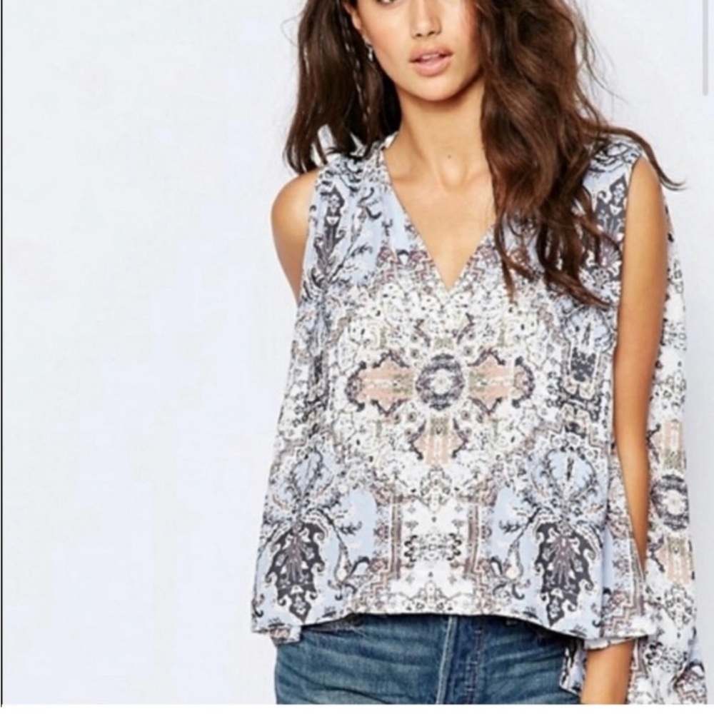 Free People Printed Tank Size Medium